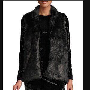 MICHAEL Michael Kors Faux Fur Sweater Vest X-large